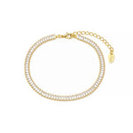 Pulseira Riviera Zircônia Rute Folheada a Ouro 18k