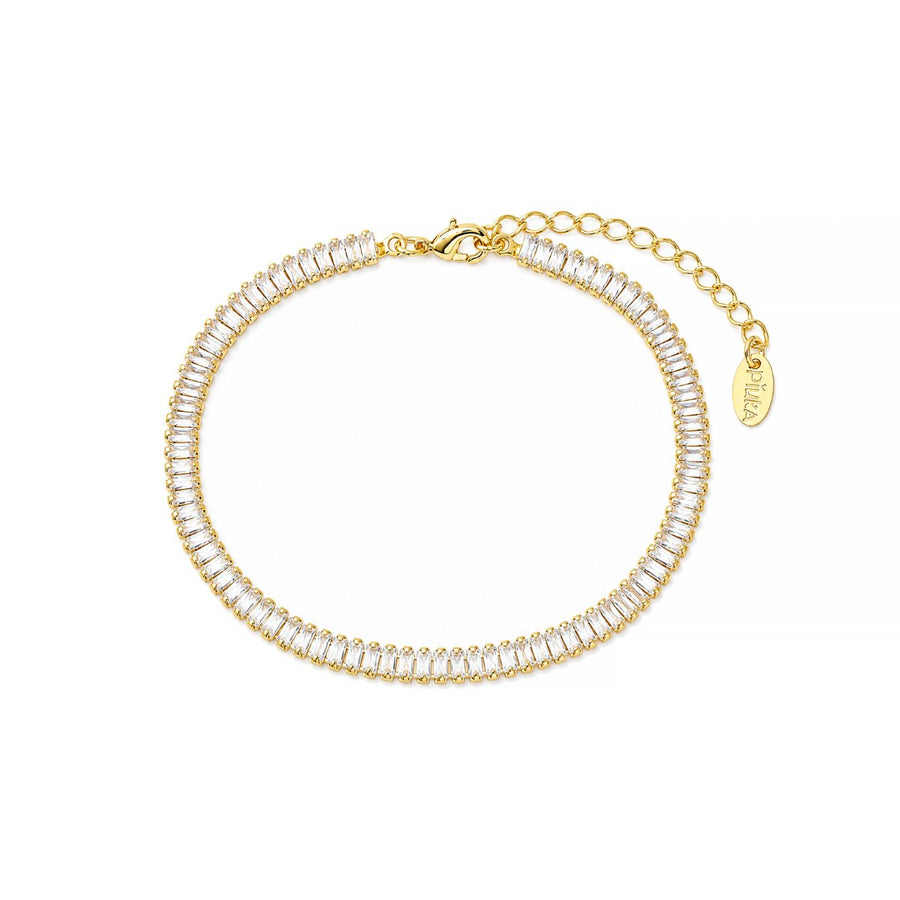 Pulseira Riviera Zircônia Rute Folheada a Ouro 18k