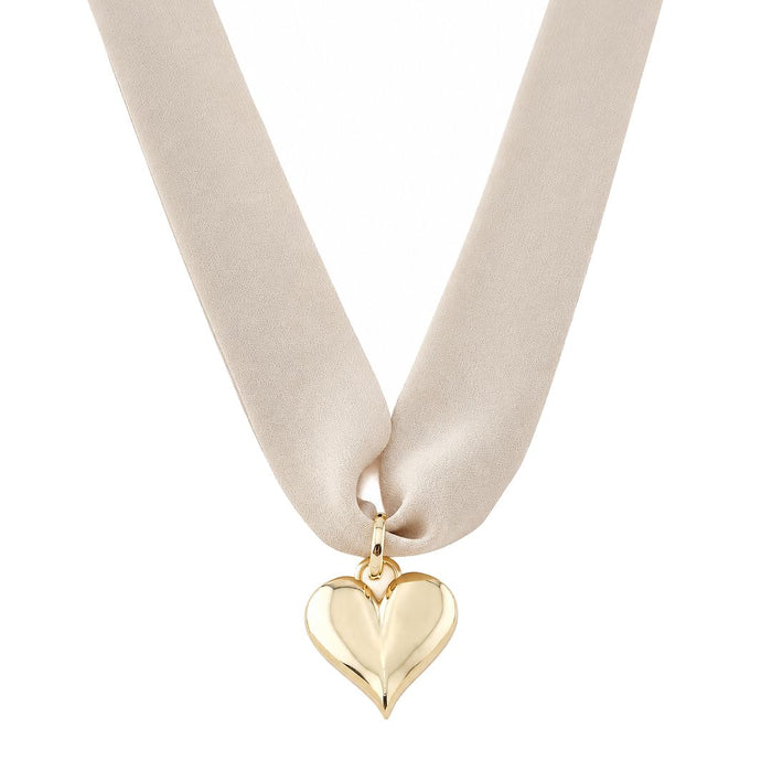 Colar Pingente Coração Cléo Folheado a Ouro 18k