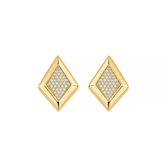 Brinco Serena Zircônias Folheado a Ouro 18k