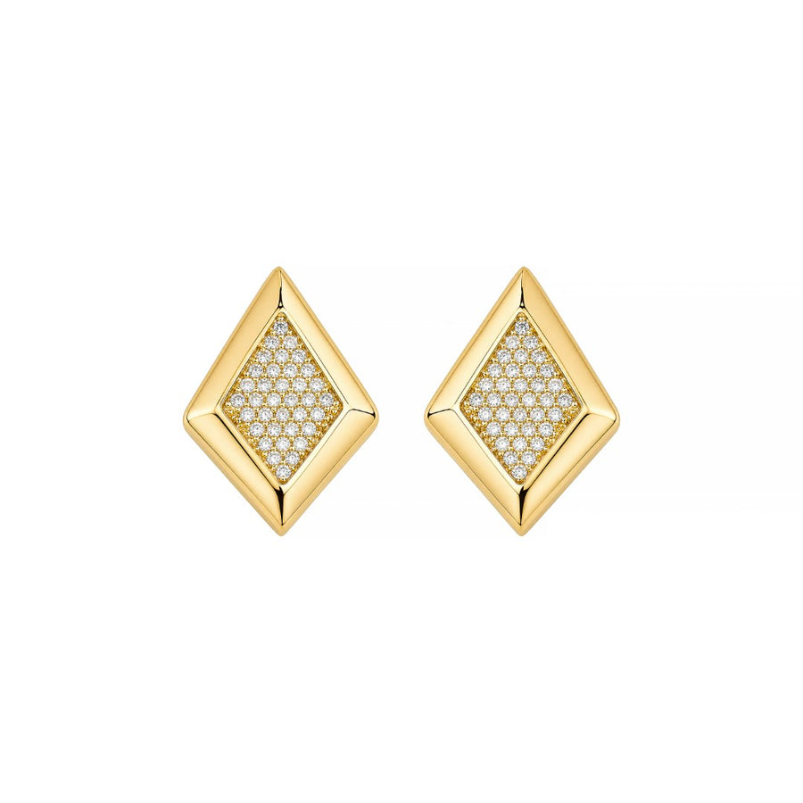 Brinco Serena Zircônias Folheado a Ouro 18k