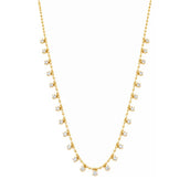 Colar Liz Ponto de Luz Zircônias Folheado a Ouro 18k