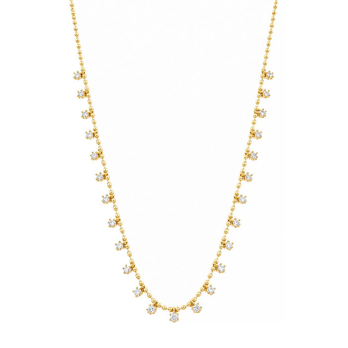 Colar Liz Ponto de Luz Zircônias Folheado a Ouro 18k