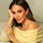 Anel Zoe Gota Zircônia Folheado a Ouro 18k