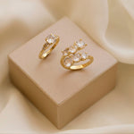 Anel Cora Zircônias Folheado a Ouro 18k