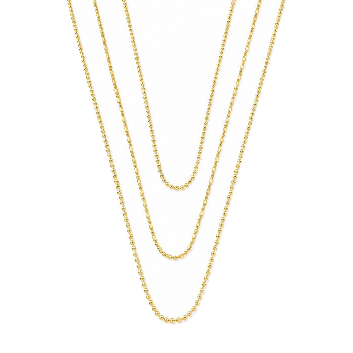 Mix de Colar Ana Livia Folheado a Ouro 18k