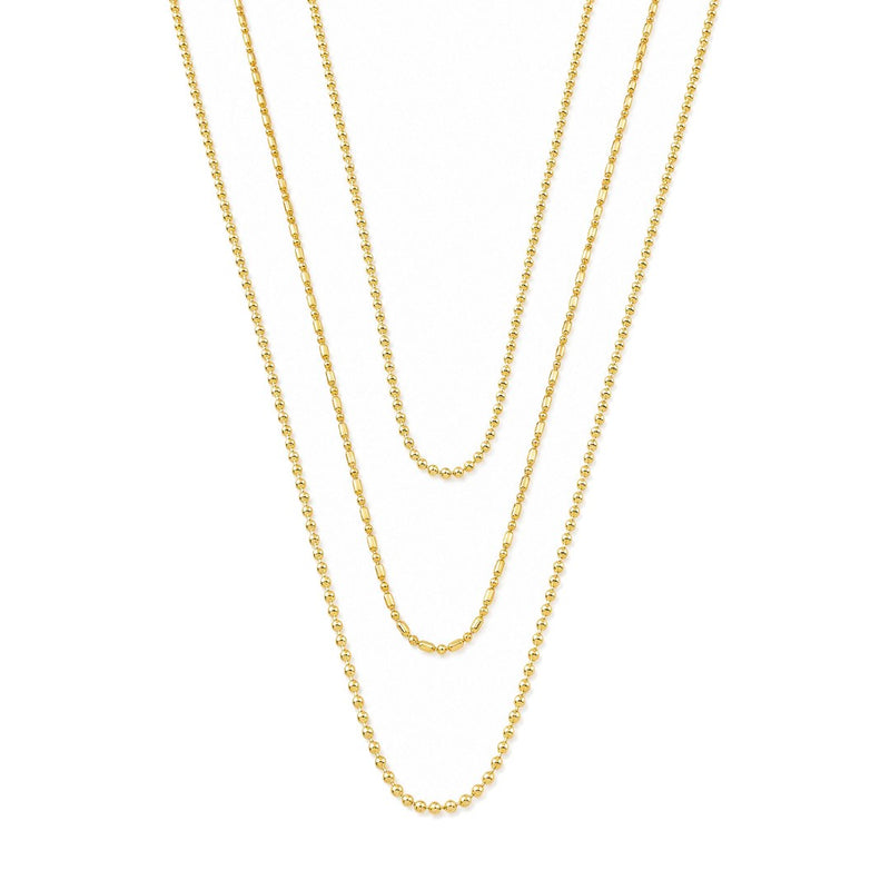 Mix de Colar Ana Livia Folheado a Ouro 18k