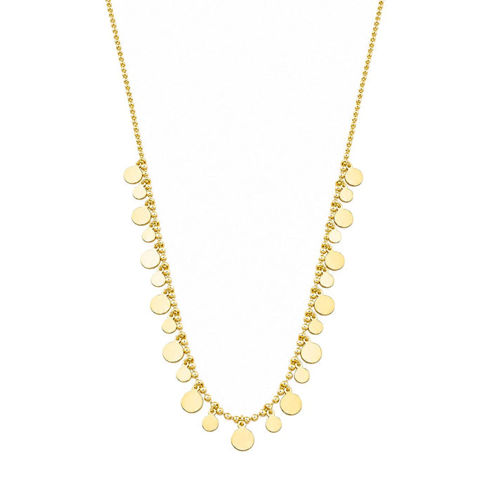 Colar Valentina Medalhinhas Folheado a Ouro 18k
