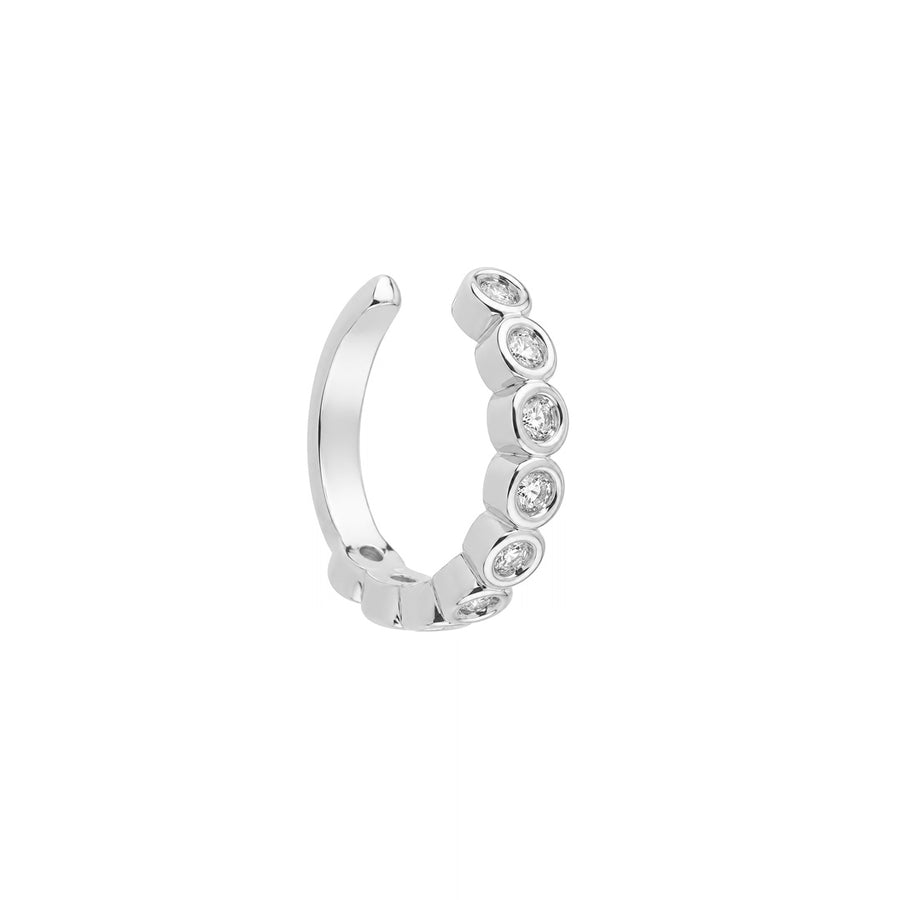 Piercing de Encaixe Maia Zircônia Folheado em Ródio Branco