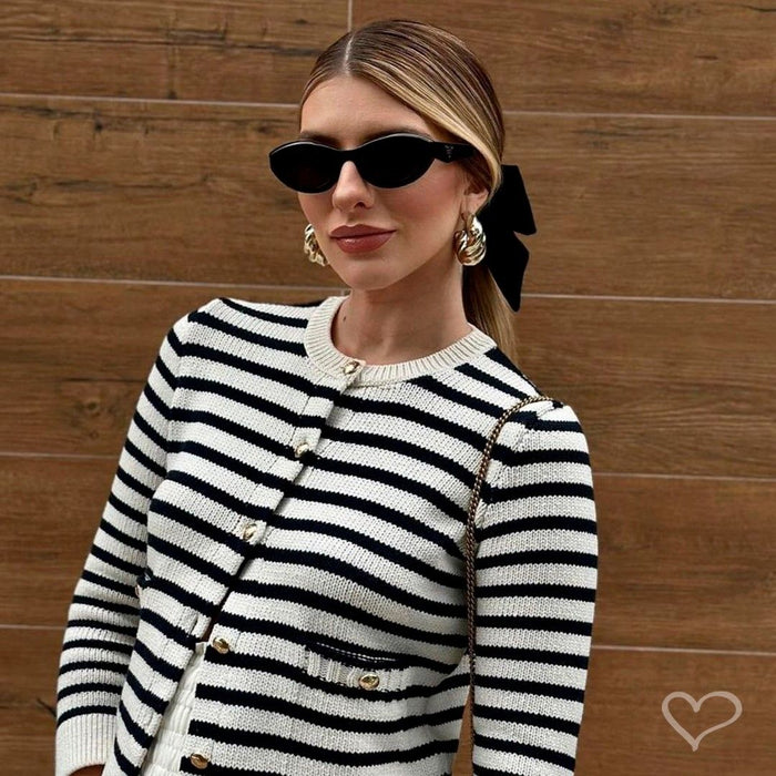 Nat Mosca E Argola Croissant Natália E Laço Preto Veludo Alemão