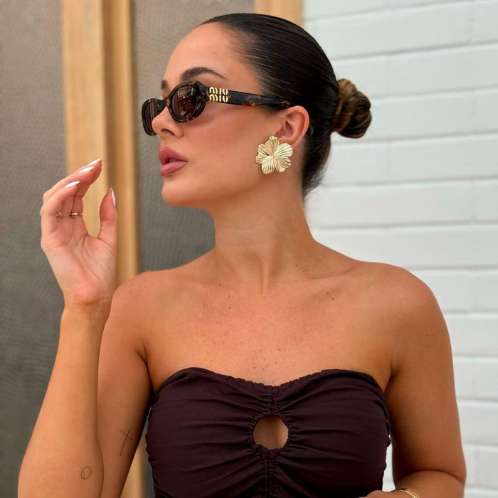 Thais Aguiar - Brinco Raissa e Anel duplo Naomi