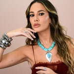 Thais Aguiar - Colar Vivian Pedras Naturais e Bracelete Bold - Piuka