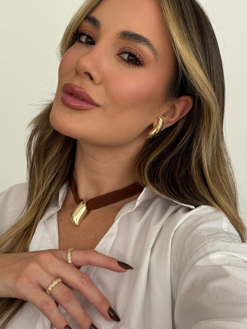 Thais Aguiar - Colar Skye & Brinco Giorgia - Piuka
