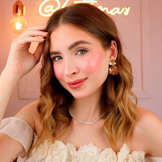 Fe tumas - Choker Taylor e Brinco Flor Tulipa - Piuka