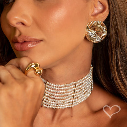 Ingrid Giovinazzo - Brinco Karol e Choker Louise - Piuka
