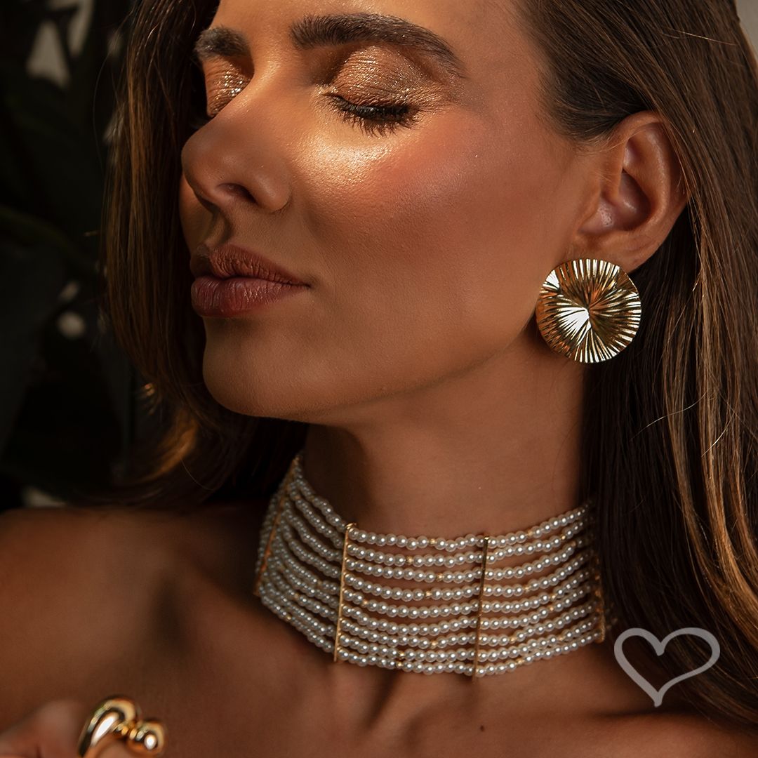 Ingrid Giovinazzo - Brinco Karol e Choker Louise - Piuka