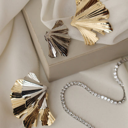 Brinco Matelado Ingrid Folheado a Ouro 18k Folheado em Ródio Branco