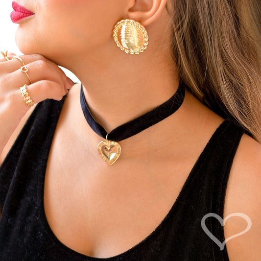 Mix Choker Luma E Laço De Cabelo Nat - Piuka