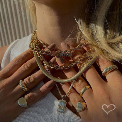 Malu Borges - Mix Colar Signo E Choker Fernanda - Piuka