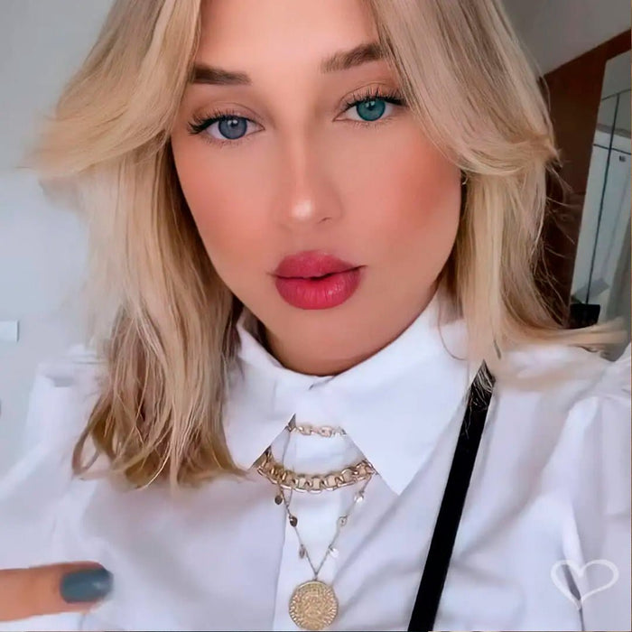 Malu Borges - Mix Colar Medalha Flor de Lótus