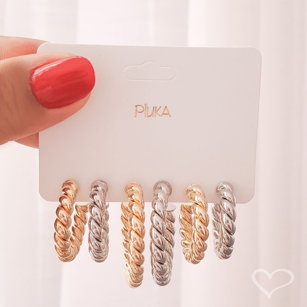 Mix De Cartelinha Argolas - Camila Torcidas - Piuka