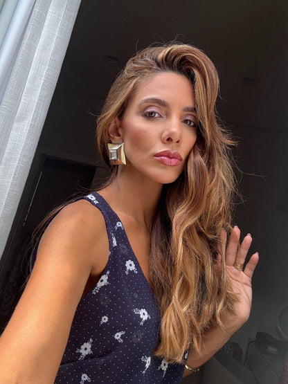 Ingrid Giovinazzo -  Brinco Iris Quadrado Chaton