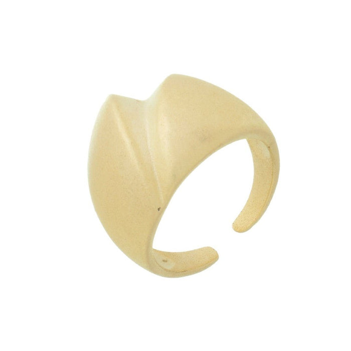 Anel Ajustável Mariana Acetinado Folheado a Ouro 18k