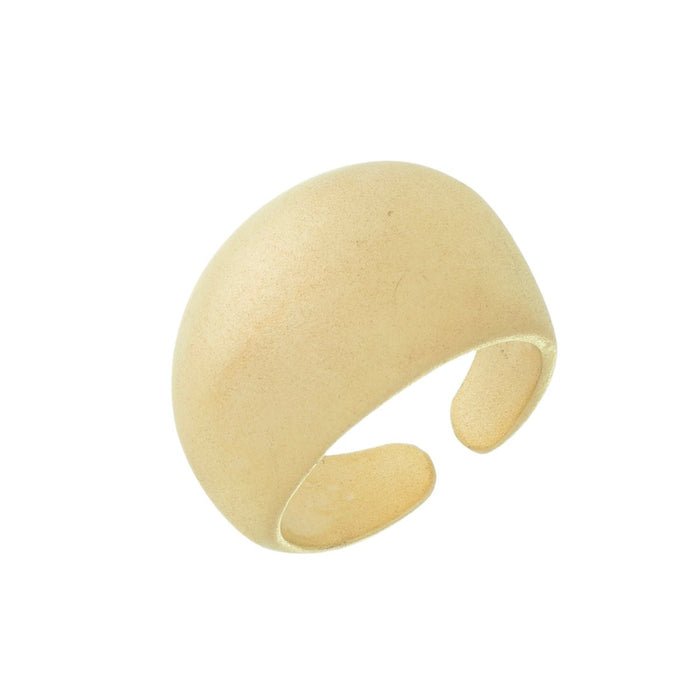 Anel Ajustável Yasmin Acetinado Folheado a Ouro 18k