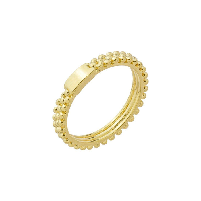 Anel Amanda Folheado a Ouro 18k