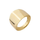 Anel Bold Mabel Folheado a Ouro 18k - Piuka