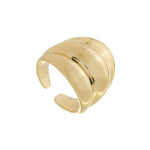 Anel Bold Nara Folheado a Ouro 18k - Piuka