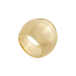 Anel Bold Thais Folheado a Ouro 18k - Piuka