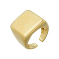 Anel de Dedinho Quadrado Gabi Folheado a Ouro 18k - Piuka
