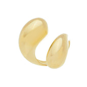 Anel Duplo Naomi Folheado a Ouro 18k - Piuka
