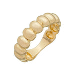Anel Lara Mini Bolinhas Folheado a Ouro 18k - Piuka