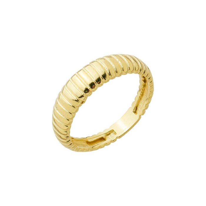 Anel Larissa Folheado a Ouro 18k