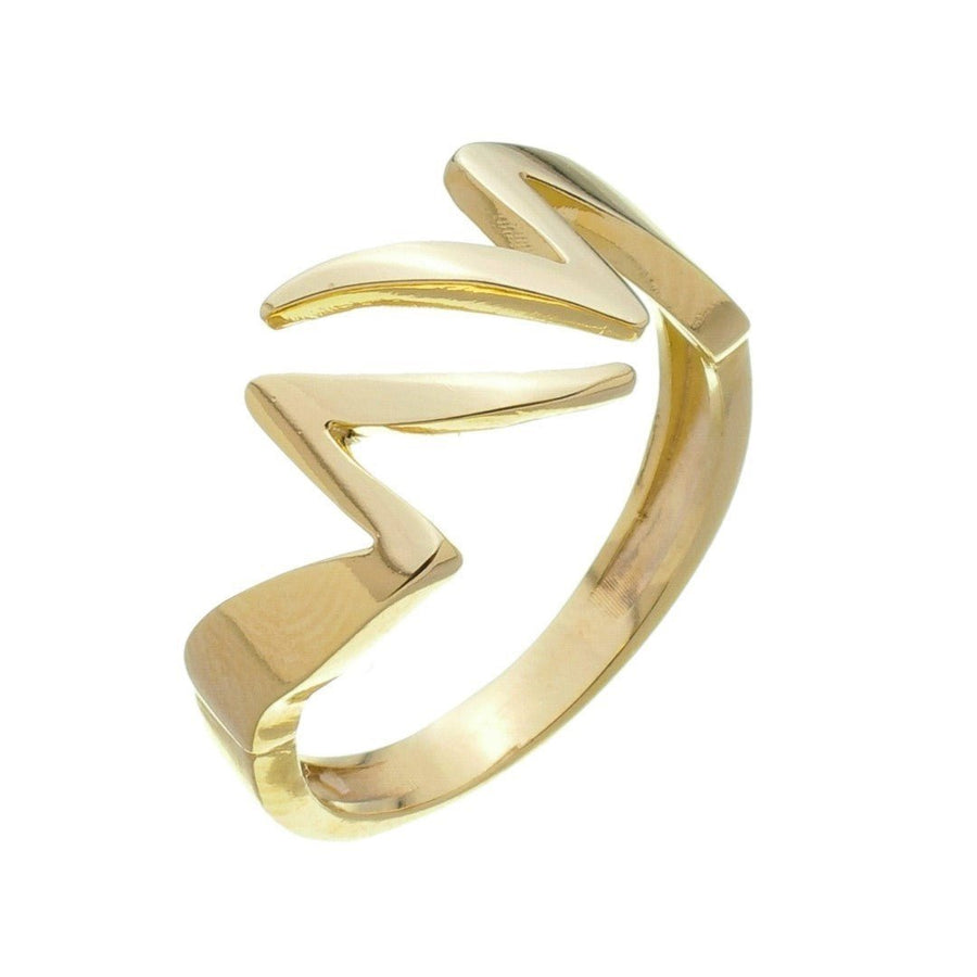 Anel Let Raio Folheado a Ouro 18k - Piuka