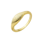 Anel Maitê Folheado a Ouro 18k - Piuka