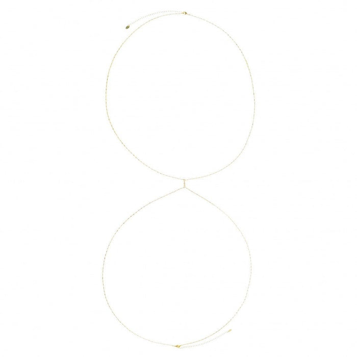 Body Chain Naomi Zircônia Folheado a Ouro 18k
