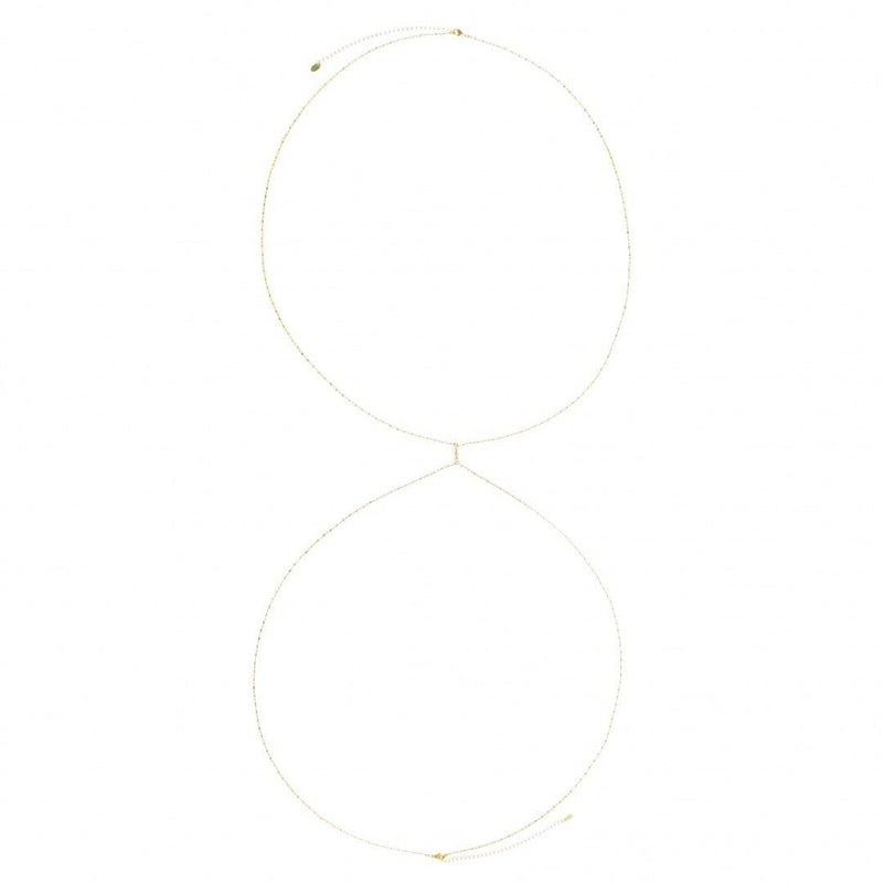 Body Chain Naomi Zircônia Folheado a Ouro 18k - Piuka