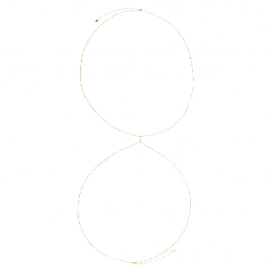 Body Chain Naomi Zircônia Folheado a Ouro 18k - Piuka