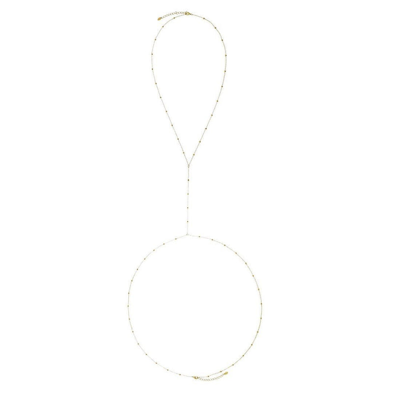 Body Chain Piuka Dua Bolinhas Folheado a Ouro 18k - Piuka