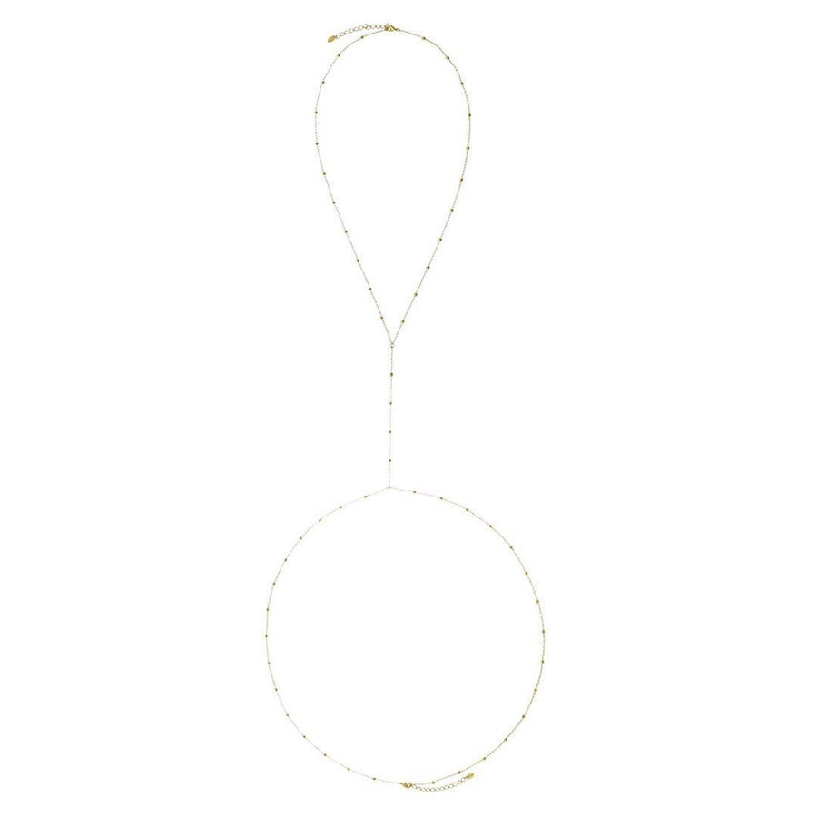 Body Chain Piuka Dua Bolinhas Folheado a Ouro 18k - Piuka