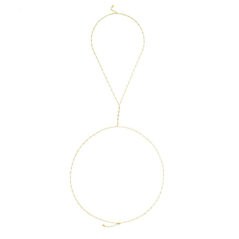 Body Chain Piuka Rachel Zircônias Folheada a Ouro 18k - Piuka
