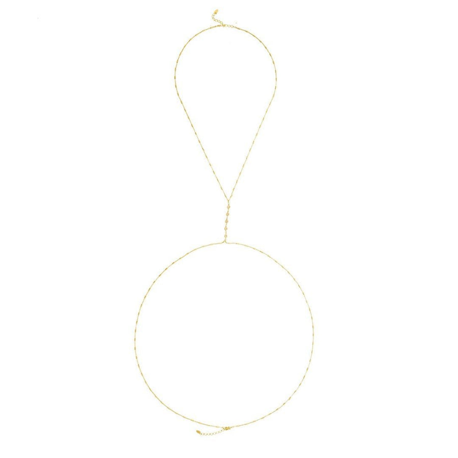 Body Chain Piuka Rachel Zircônias Folheada a Ouro 18k - Piuka