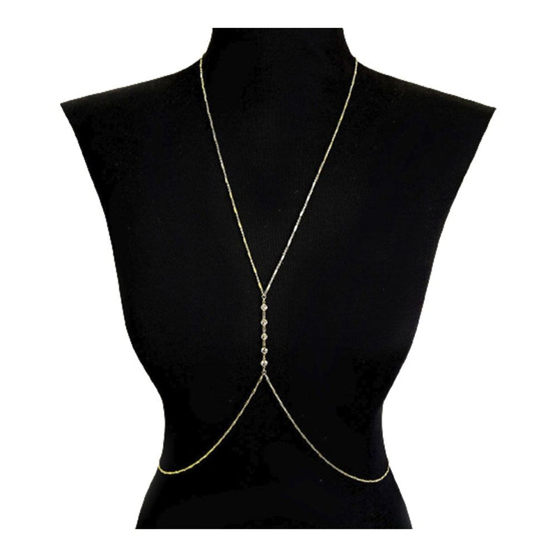 Body Chain Piuka Rachel Zircônias Folheada a Ouro 18k - Piuka