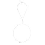 Body Chain Rachel Zircônias Folheado em Ródio Branco - Piuka