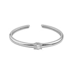 Bracelete Alícia Zircônia Folheado em Ródio Branco - Piuka
