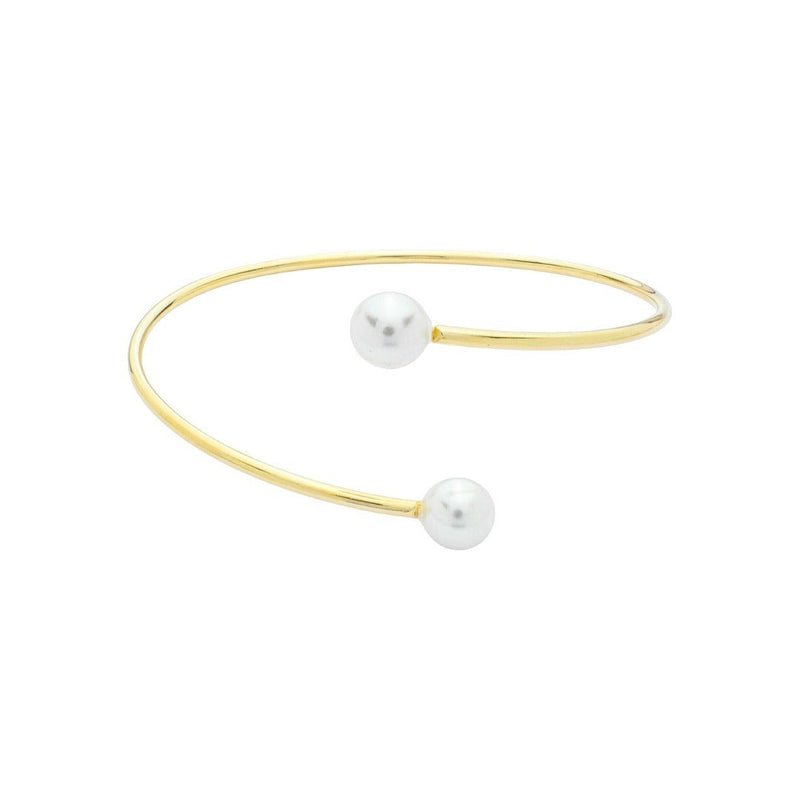 Bracelete Amélie Pérolas Folheado à Ouro 18k - Piuka