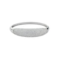Bracelete Bold Ivana Zircônias Folheado em Ródio Branco - Piuka